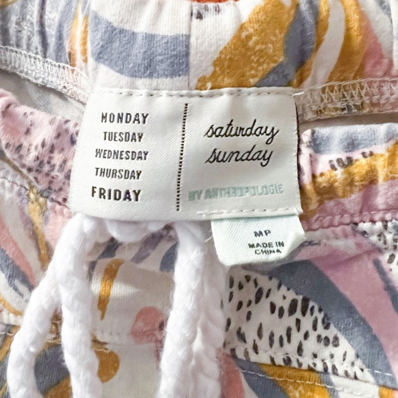 Anthropologie Pastel  Flora Printed Joggers - Picture 6 of 7